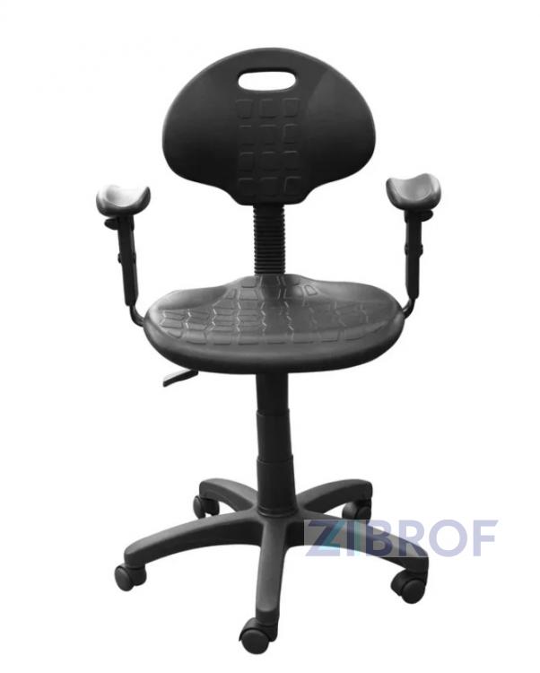 Кресло-стул КР11 полиуретан с подлокотниками
