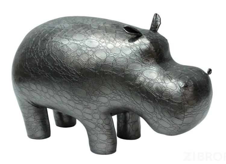 Пуф Бегемот Дизайн Dinazor Silver