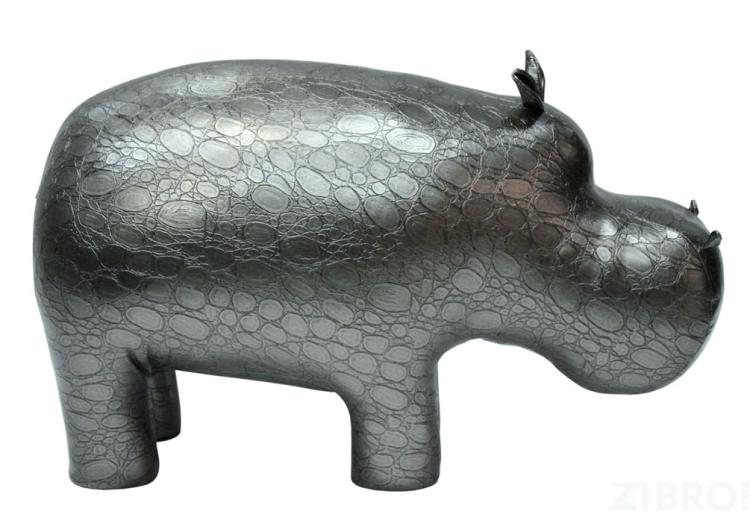 Пуф Бегемот Дизайн Dinazor Silver