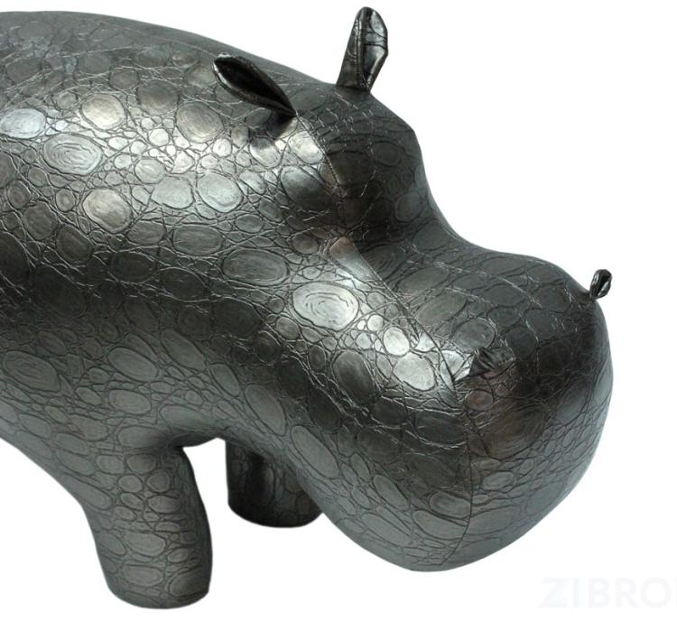 Пуф Бегемот Дизайн Dinazor Silver