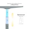 Стол с регулировкой высоты 2A3 серый/ЛДСП черный, 140x60 Стол с регулировкой высоты 2A3 серый/ЛДСП черный, 140x60