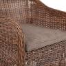 "Равенна" плетеное кресло из искусственного ротанга, цвет коричневый