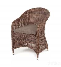 "Равенна" плетеное кресло из искусственного ротанга, цвет коричневый