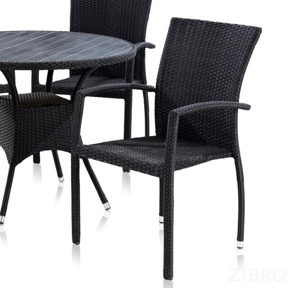 Стул из искусственного ротанга - Torino black