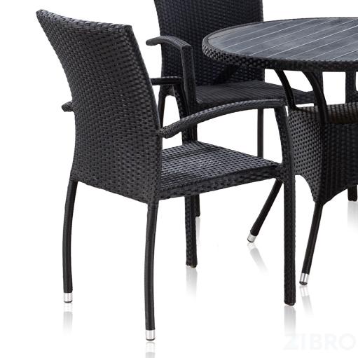 Стул из искусственного ротанга - Torino black