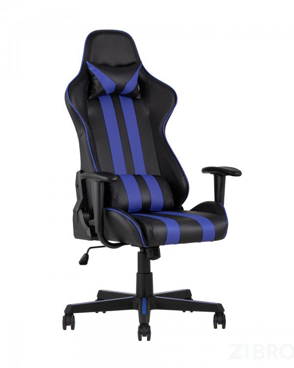 Игровое кресло компьютерное TopChairs Camaro синее геймерское