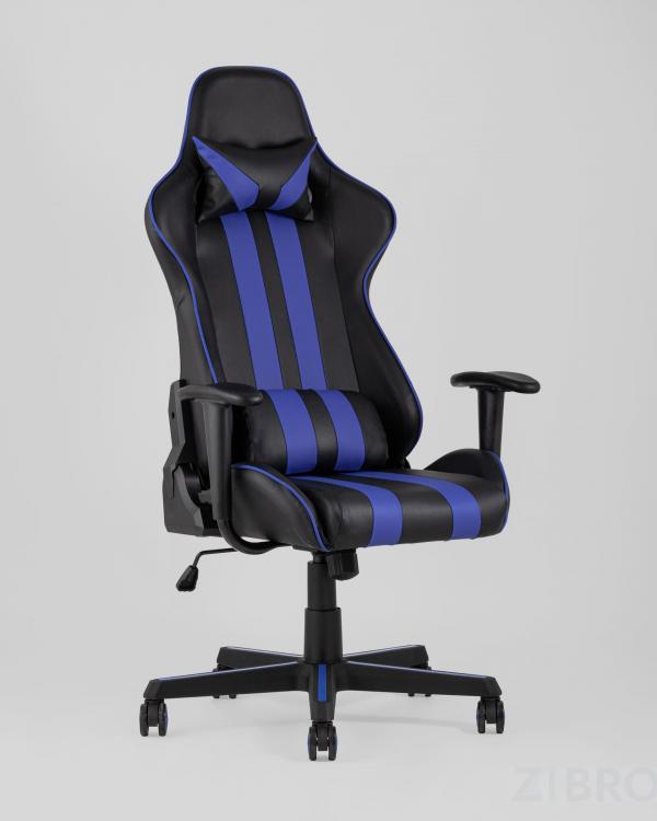 Игровое кресло компьютерное TopChairs Camaro синее геймерское
