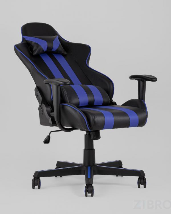 Игровое кресло компьютерное TopChairs Camaro синее геймерское