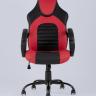 Игровое кресло компьютерное TopChairs Racer Midi черно-красное геймерское