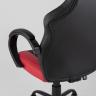 Игровое кресло компьютерное TopChairs Racer Midi черно-красное геймерское