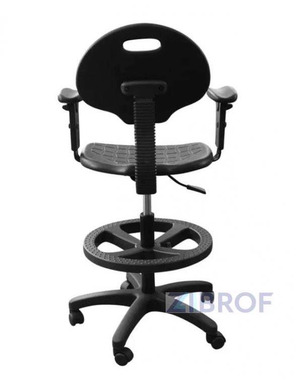 Кресло-стул КР11-В полиуретан с подлокотниками