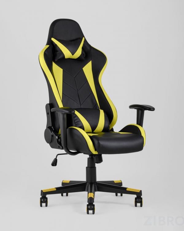Игровое кресло компьютерное TopChairs Gallardo желтое геймерское