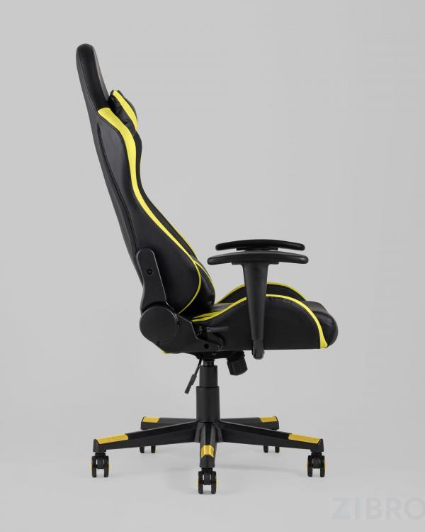 Игровое кресло компьютерное TopChairs Gallardo желтое геймерское