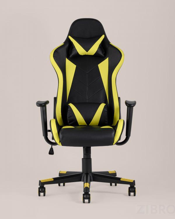 Игровое кресло компьютерное TopChairs Gallardo желтое геймерское