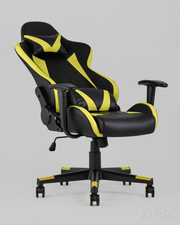 Игровое кресло компьютерное TopChairs Gallardo желтое геймерское