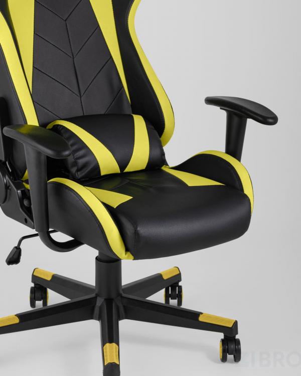 Игровое кресло компьютерное TopChairs Gallardo желтое геймерское