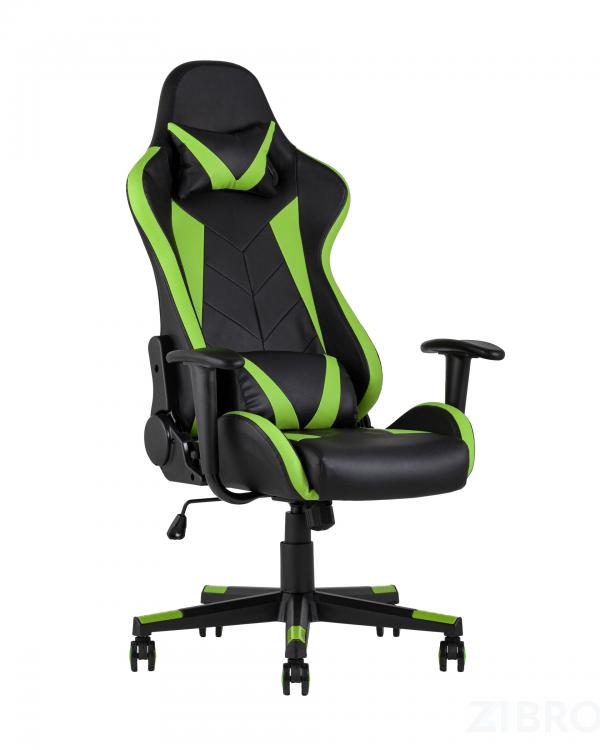 Игровое кресло компьютерное TopChairs Gallardo зеленое геймерское