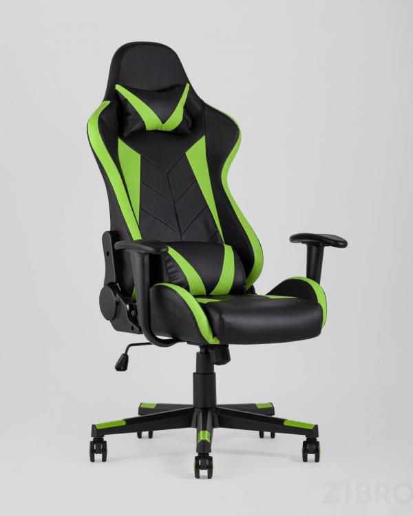 Игровое кресло компьютерное TopChairs Gallardo зеленое геймерское