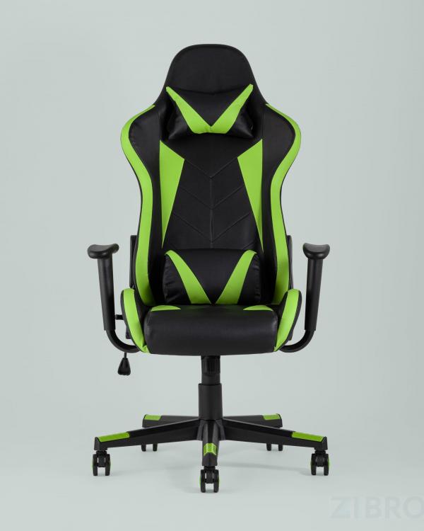 Игровое кресло компьютерное TopChairs Gallardo зеленое геймерское