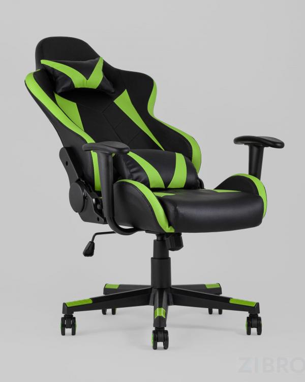Игровое кресло компьютерное TopChairs Gallardo зеленое геймерское