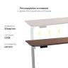 Стол с регулировкой высоты E6 серый/ЛДСП коричневый дуб, 120x60