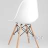 Eames D80 черный, 4 стула Eames DSW белые