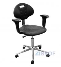 Кресло-стул КР12 полиуретан с подлокотниками