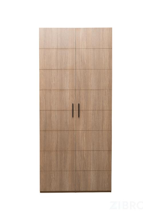 GD-10013/2-3 Шкаф Alto двухд c полками, цвет дуб Урбан Кофейный, фасад глухой 100*57*228.5см