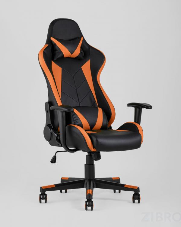 Игровое кресло компьютерное TopChairs Gallardo оранжевое геймерское
