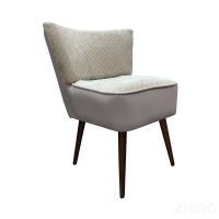 Кресло Бьерн размер 60 х 70 см, наружная часть искусственная кожа, внутренняя часть текстиль цвет серый