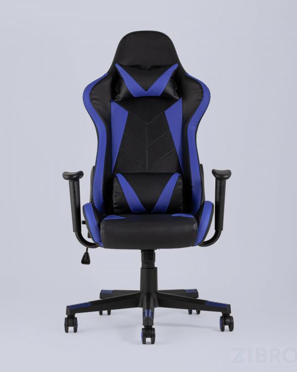 Игровое кресло компьютерное TopChairs Gallardo синее геймерское Игровое кресло компьютерное TopChairs Gallardo синее геймерское