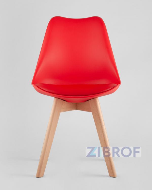 Обеденная группа стол Берген 160-220*90, 6 cтульев Frankfurt красные