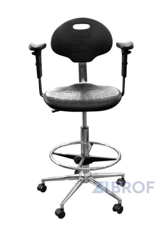 Кресло-стул КР12-В полиуретан с подлокотниками