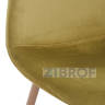 стол Освальд стеклянный, стулья Валенсия велюр цвет фисташковый