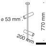 Потолочный светильник Technical C021CL-02B
