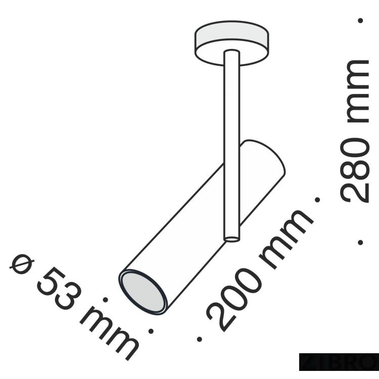 Потолочный светильник Technical C020CL-01W