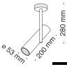 Потолочный светильник Technical C020CL-01W