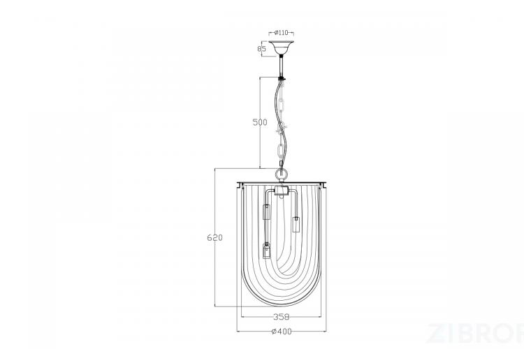 20MD3231-3NI Светильник потолочный d40*61см