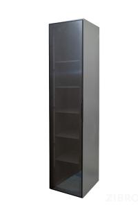 GD-10014-6 Шкаф Alto пенал c полками,цвет серый Кобальт, дверце стекло(тонир) 50*57*228.5см