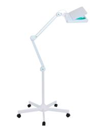 Лампа лупа Med-Mos 9002LED (9008LED-D-189) бестеневая, на штативе (FS2), с РУ, П-образная, на 84 светодиода