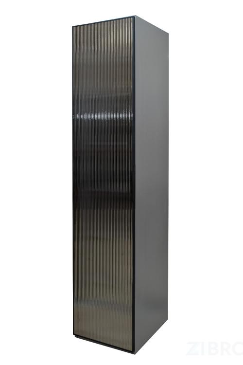 GD-10014/1-6 Шкаф Alto пенал c полками,цвет серый Кобальт, дверце стекло(рифленое) 50*57*228.5см
