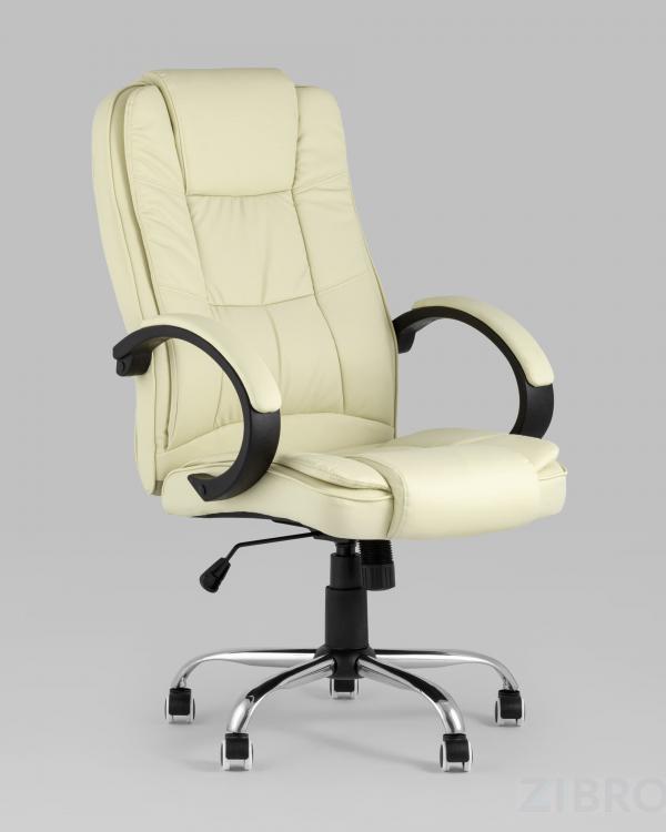 Компьютерное кресло TopChairs Atlant офисное бежевое обивка экокожа, механизм качания Top Gun Компьютерное кресло TopChairs Atlant офисное бежевое обивка экокожа, механизм качания Top Gun
