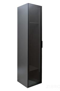 GD-10024-6 Шкаф Alto пенал c вешалкой,цвет серый Кобальт, дверце стекло(тонир) 50*57*228.5см