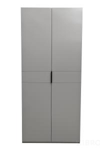 GD-10013/2-6 Шкаф Alto двухд с полками, цвет серый Кобальт, фасад глухой 100*57*228.5см