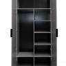 GD-10013/2-6 Шкаф Alto двухд с полками, цвет серый Кобальт, фасад глухой 100*57*228.5см