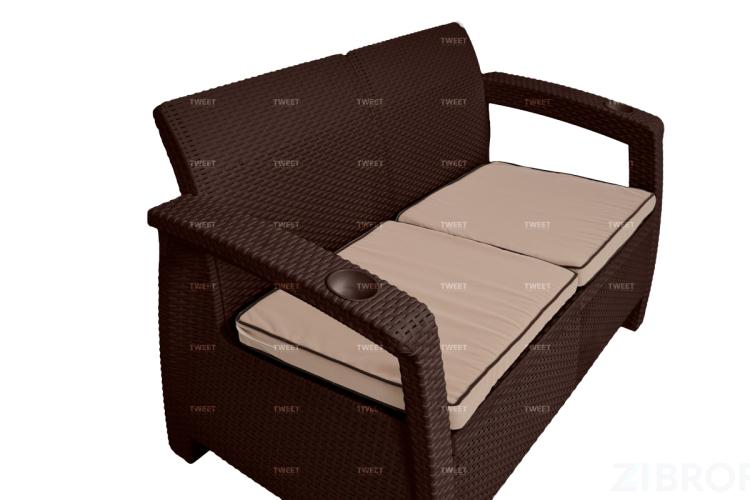Комплект уличной мебели TWEET Terrace Set, венге Комплект уличной мебели TWEET Terrace Set, венге