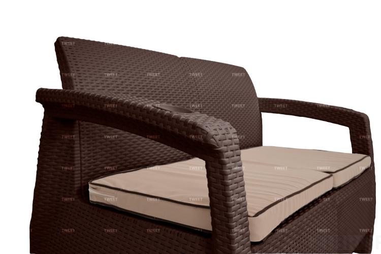 Комплект уличной мебели TWEET Terrace Set, венге Комплект уличной мебели TWEET Terrace Set, венге