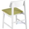 Обеденная группа стол Rondo раскладной 100-135*100 см белый, стулья Oden White оливковые