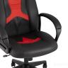 TopChairs ST-CYBER 8 RED ткань/экокожа черный/красный