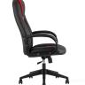 TopChairs ST-CYBER 8 RED ткань/экокожа черный/красный